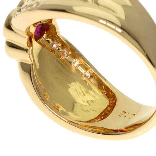 TASAKI Ring 18K Yellow Gold gold Ruby diamond Women Used Authentic