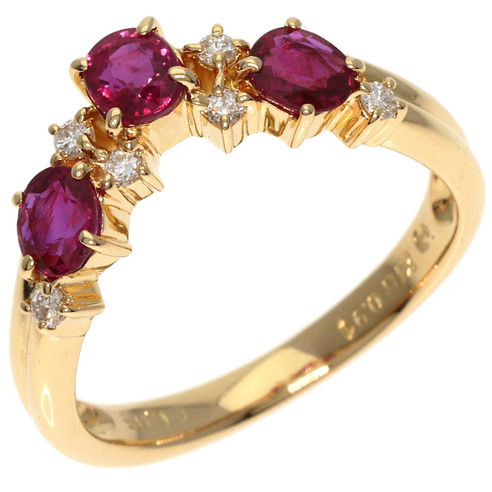 TASAKI Ring 18K Yellow Gold gold Ruby diamond