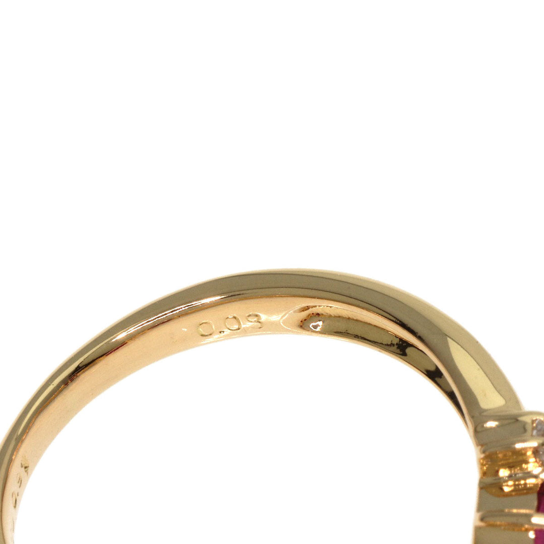 TASAKI Ring 18K Yellow Gold gold Ruby diamond