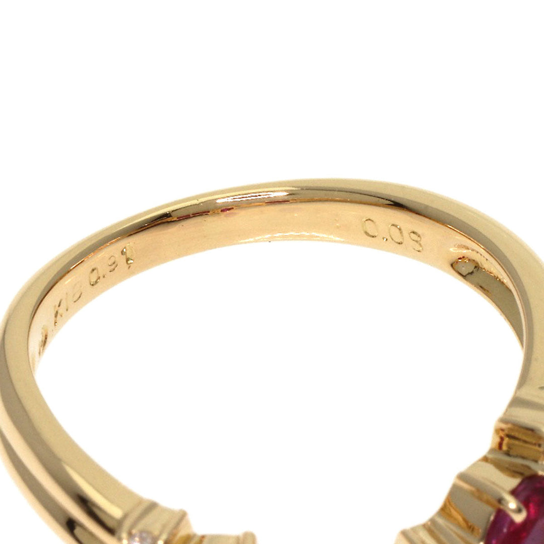 TASAKI Ring 18K Yellow Gold gold Ruby diamond