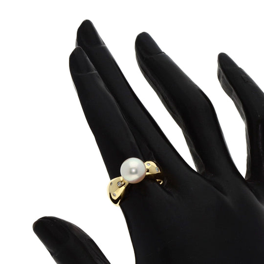 TASAKI Ring 18K Yellow Gold gold Pearl pearl diamond