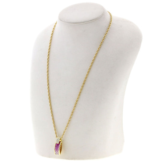 JUNE Necklace 18K Yellow Gold gold Sapphire diamond