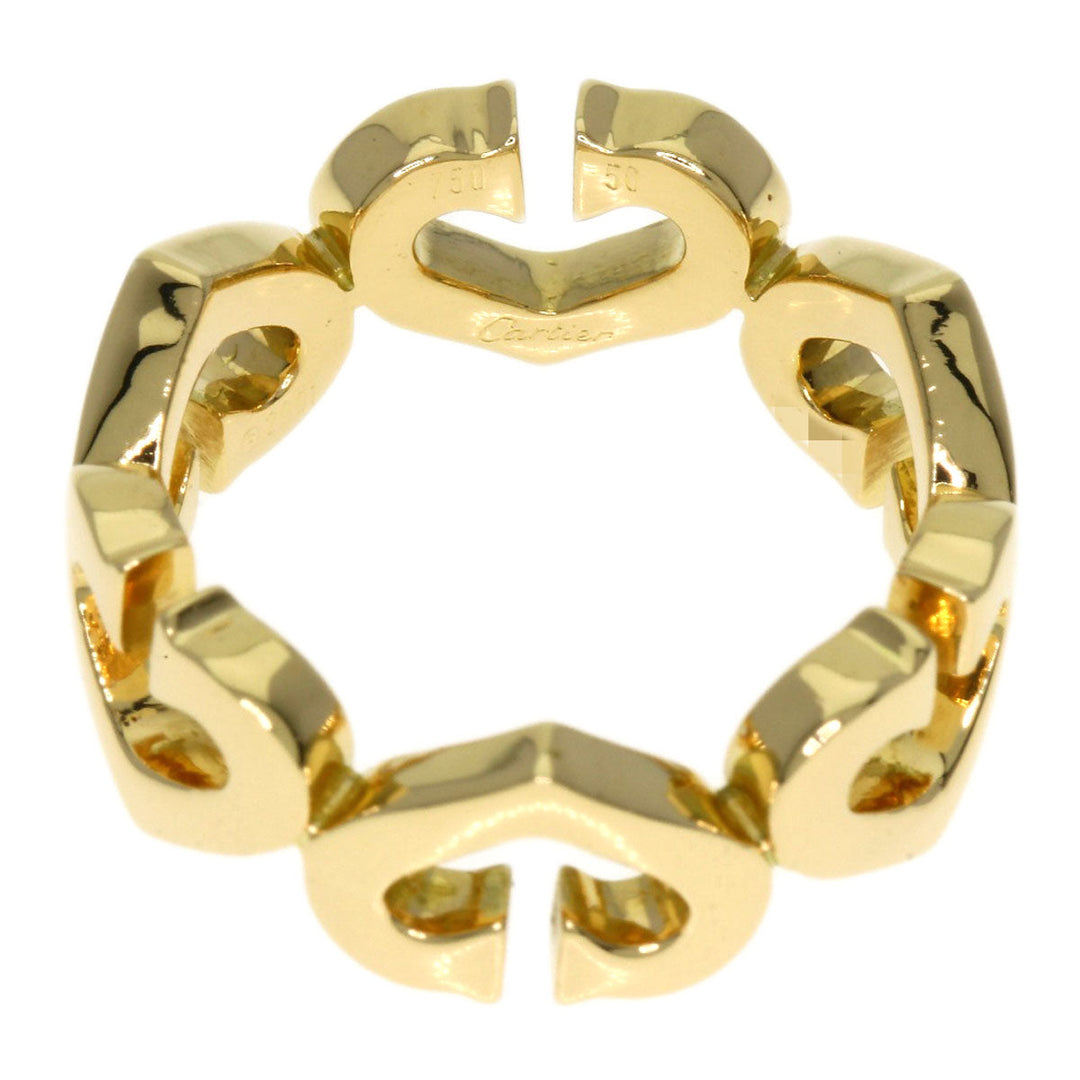 CARTIER Ring 18K Yellow Gold gold C Heart #50