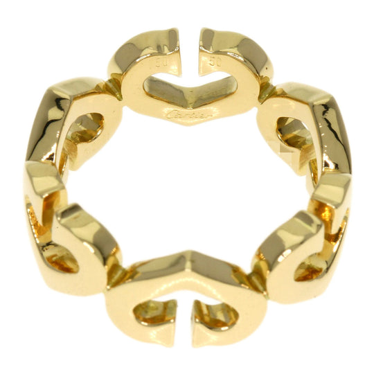 CARTIER Ring 18K Yellow Gold gold C Heart #50
