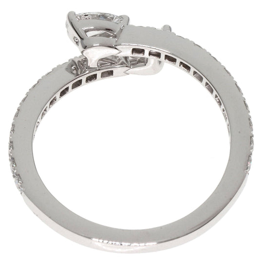 GRAFF Ring K18WG Silver Duet Wraparound Diamond Women Used Authentic