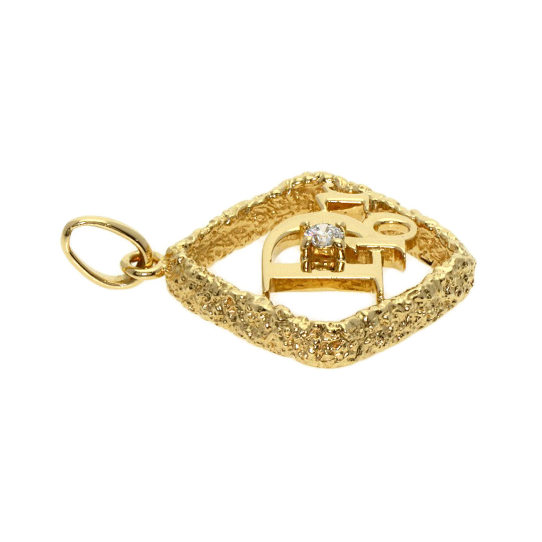 Dior Pendant top 18K Yellow Gold gold logo 1P diamond