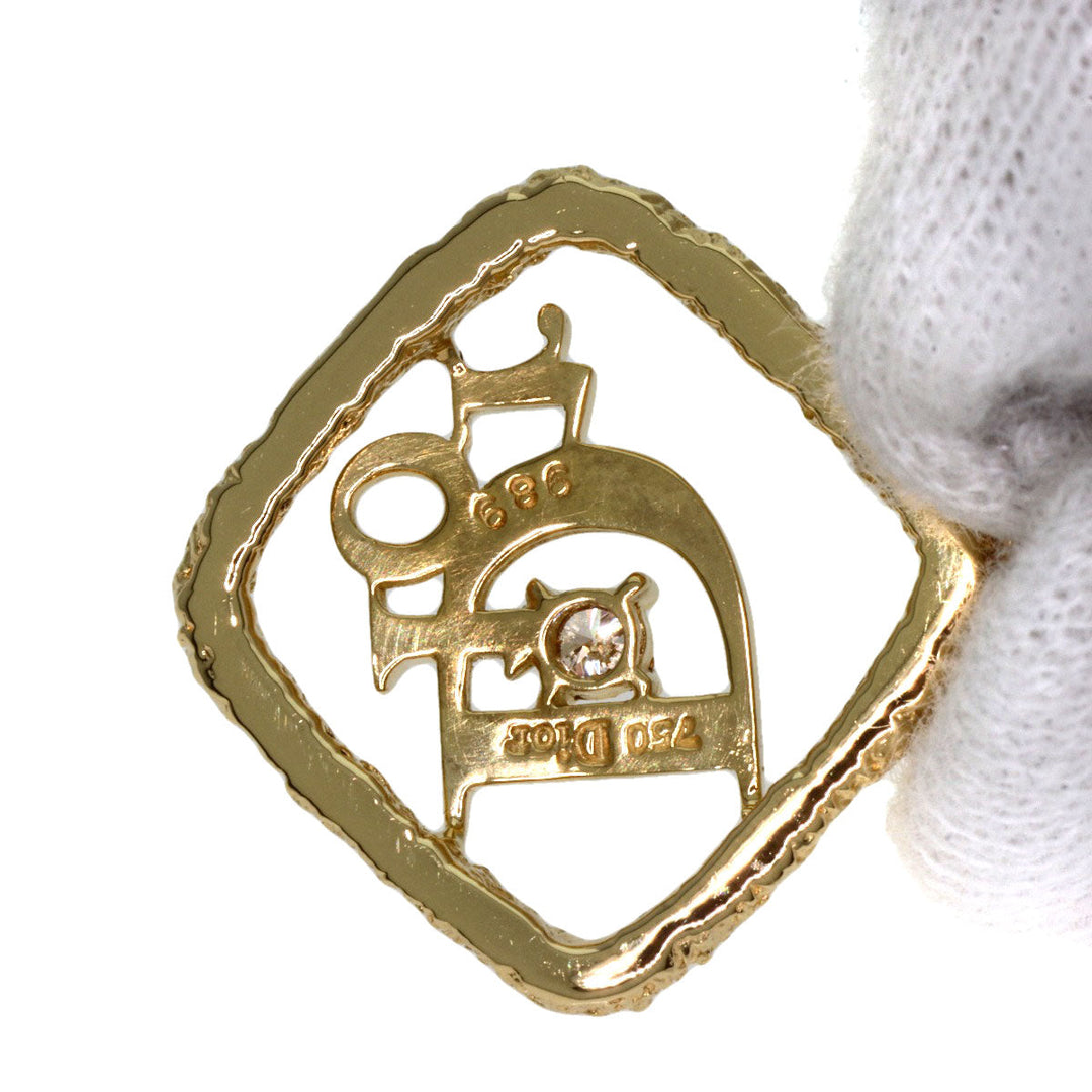 Dior Pendant top 18K Yellow Gold gold logo 1P diamond