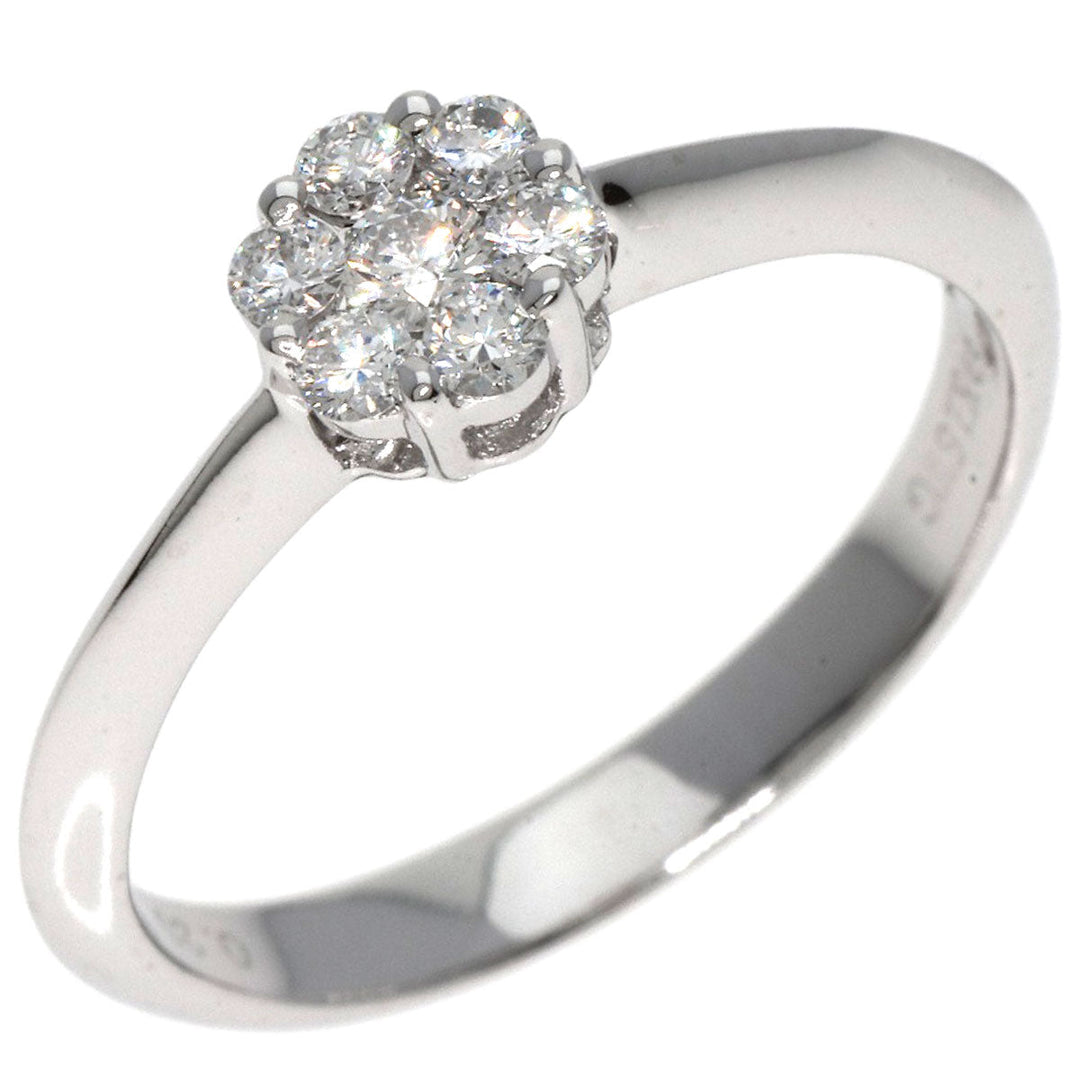 TASAKI Ring K18WG Silver diamond Women Used Authentic