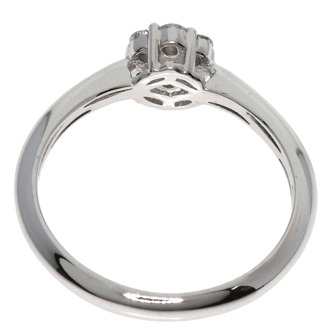TASAKI Ring K18WG Silver diamond Women Used Authentic