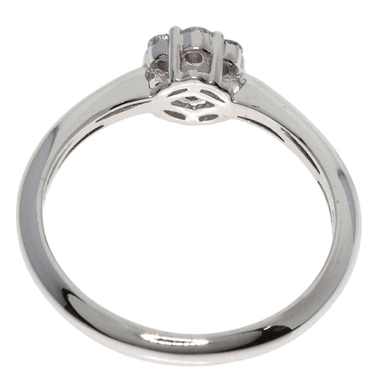 TASAKI Ring K18WG Silver diamond Women Used Authentic