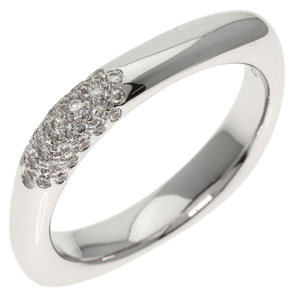 TIFFANY&Co. Ring K18WG Silver Square Cushion Diamond