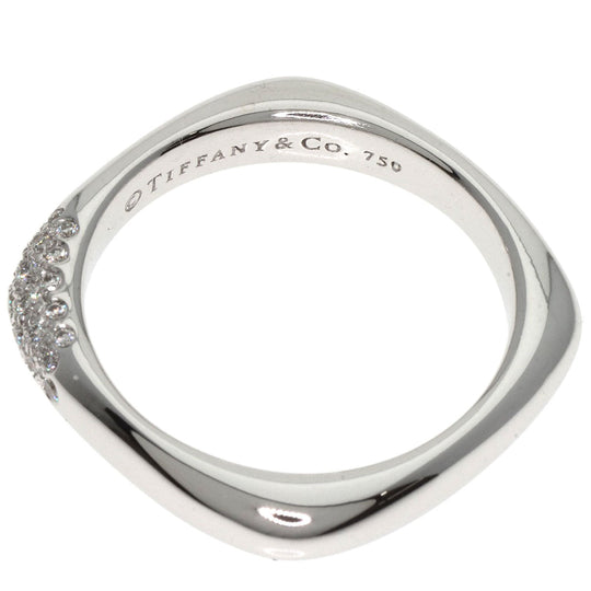 TIFFANY&Co. Ring K18WG Silver Square Cushion Diamond