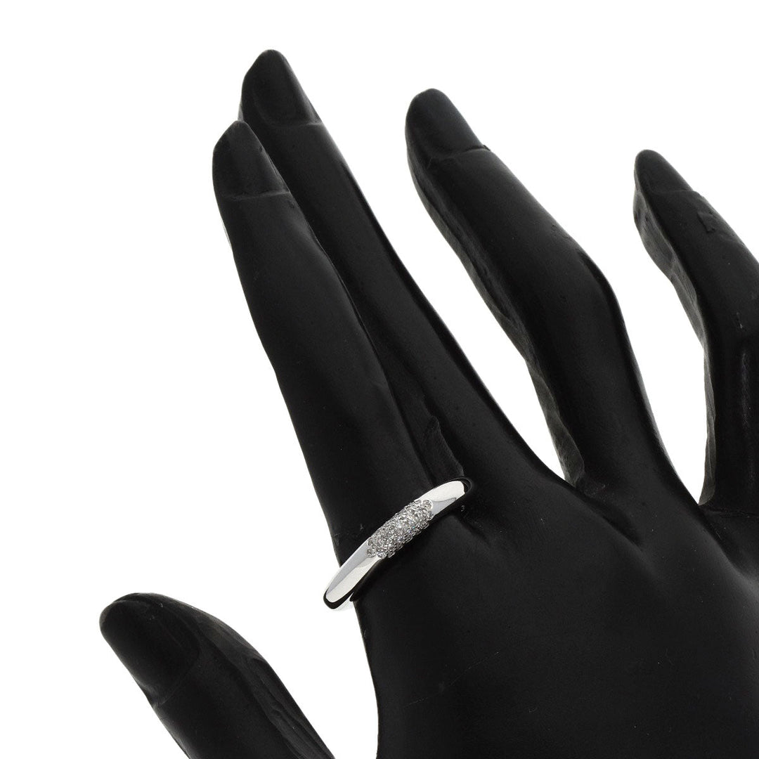 TIFFANY&Co. Ring K18WG Silver Square Cushion Diamond