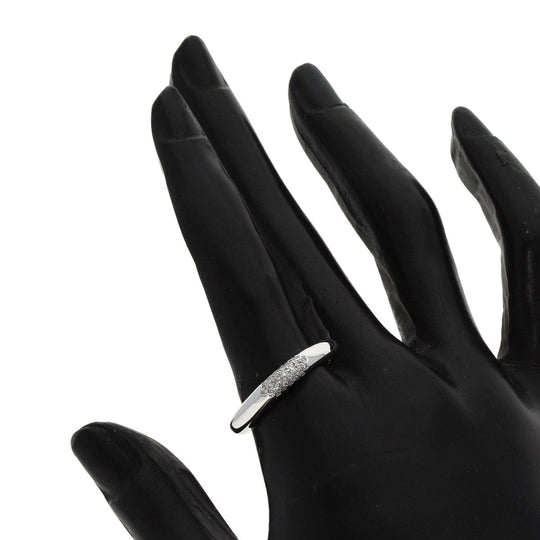 TIFFANY&Co. Ring K18WG Silver Square Cushion Diamond