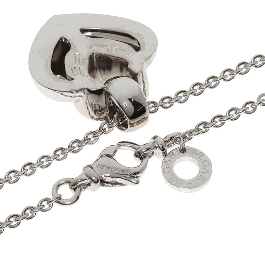 BVLGARI Necklace K18WG Silver Doppi Okuore Diamond