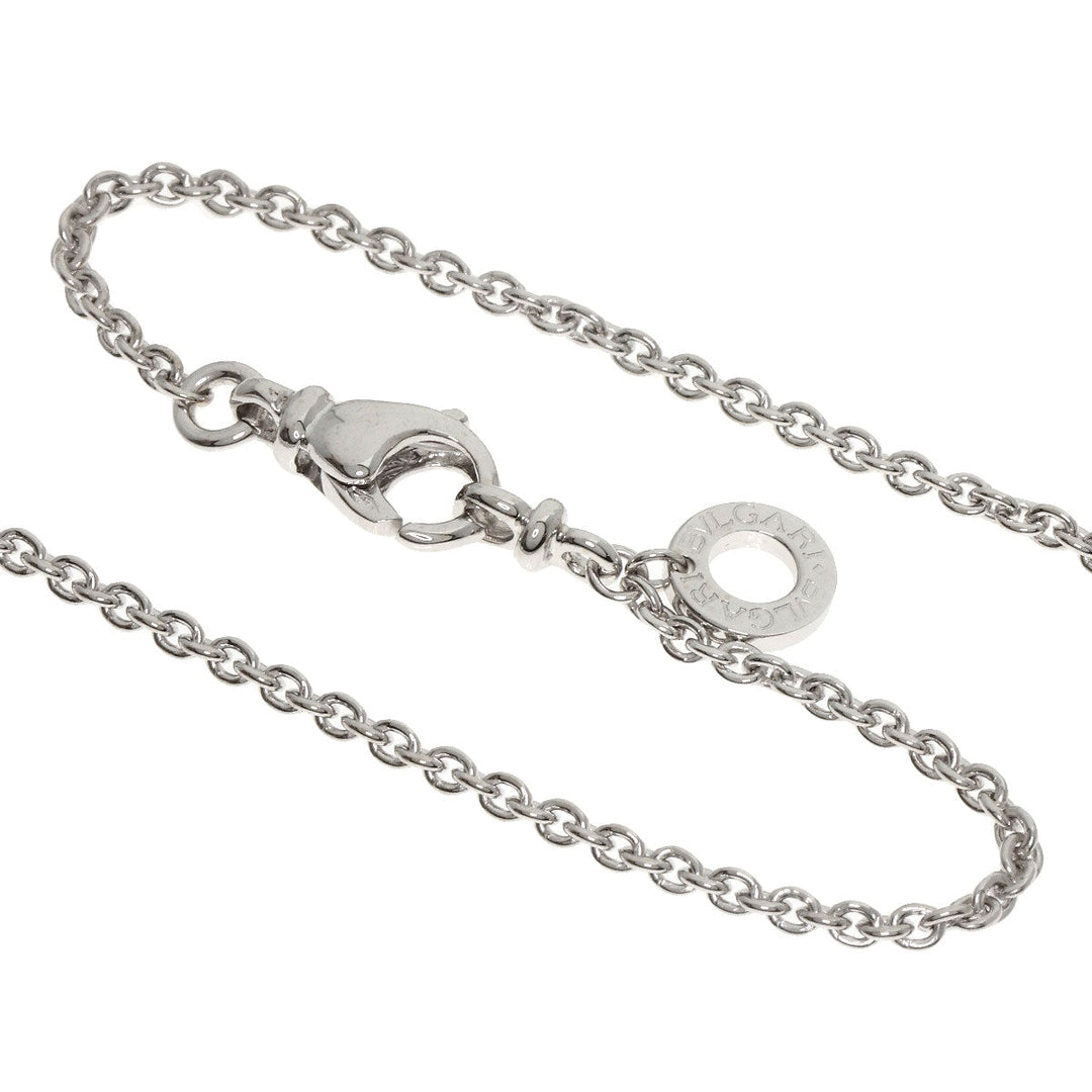 BVLGARI Necklace K18WG Silver Doppi Okuore Diamond