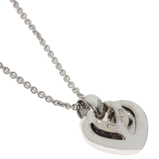 BVLGARI Necklace K18WG Silver Doppi Okuore Diamond