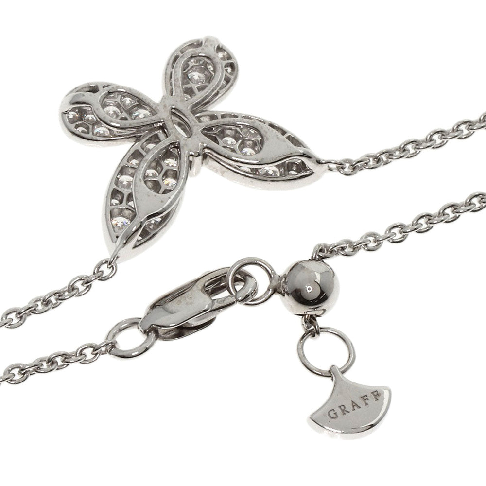GRAFF Necklace K18WG Silver Butterfly Small Pavé Diamond