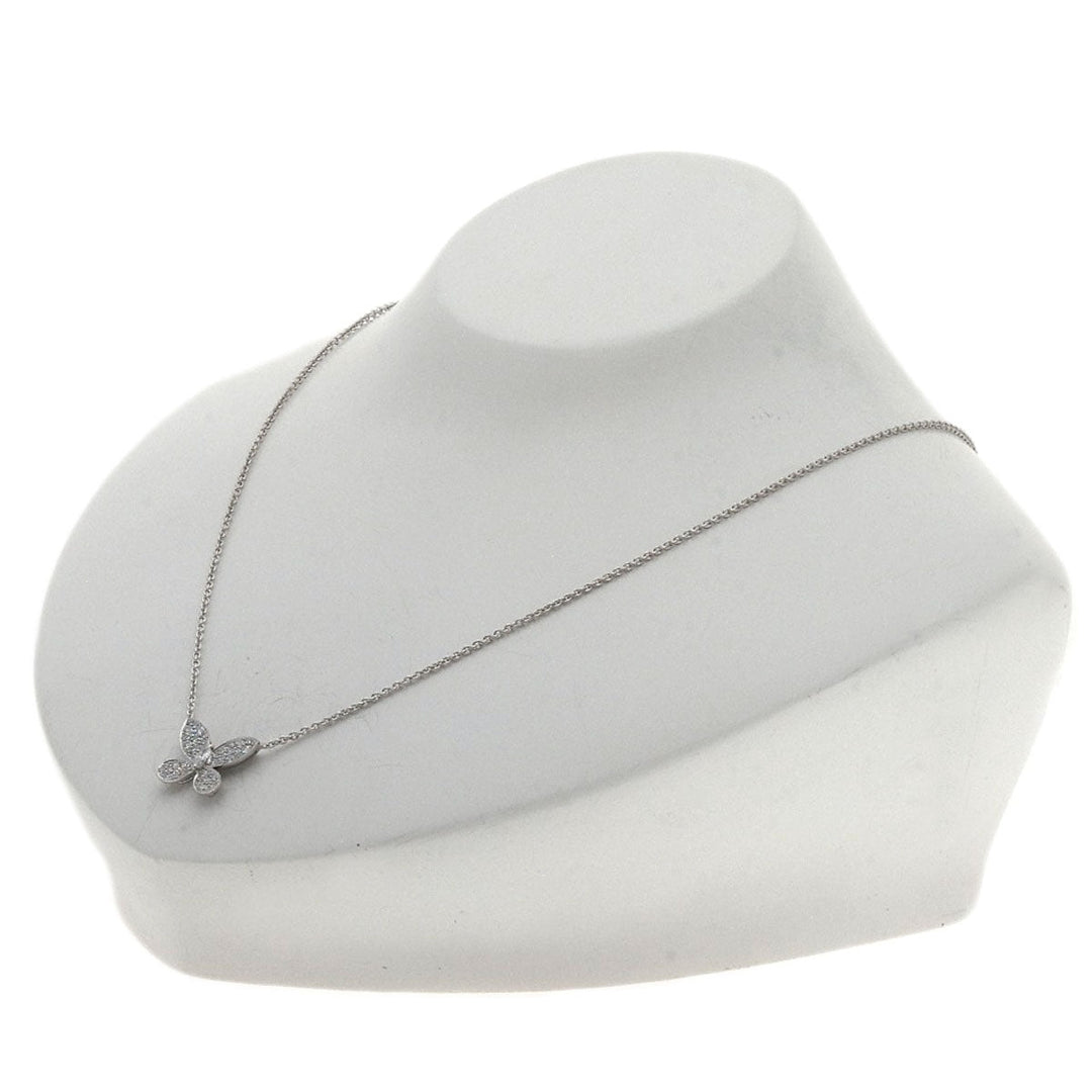 GRAFF Necklace K18WG Silver Butterfly Small Pavé Diamond