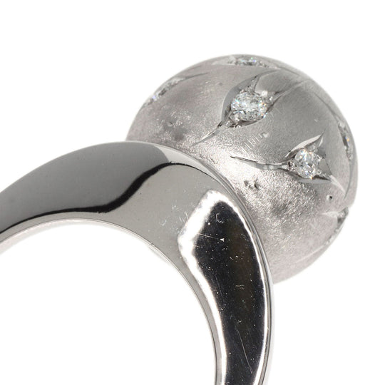 Kenji kiuchi Ring K18WG Silver diamond Women Used Authentic