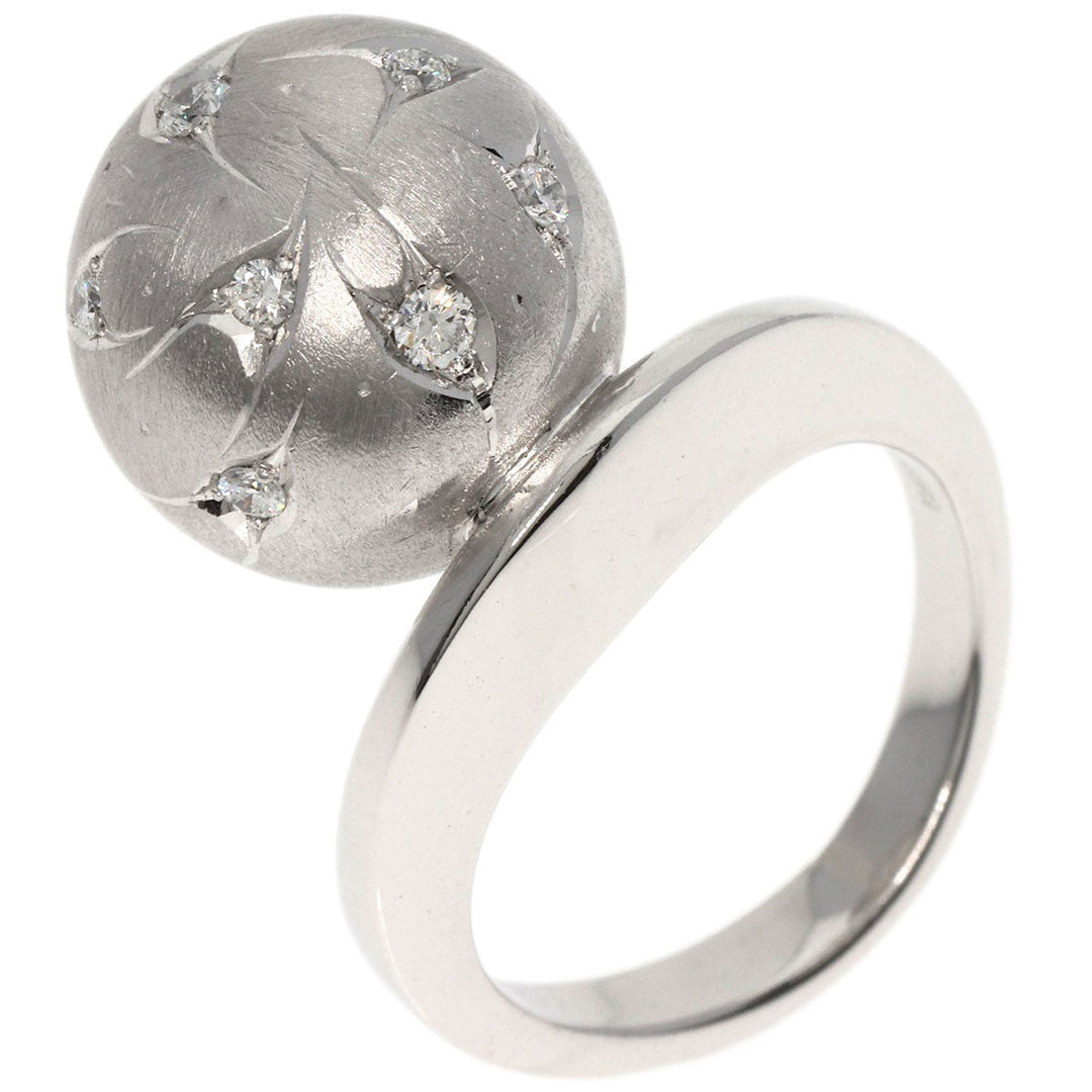Kenji kiuchi Ring K18WG Silver diamond Women Used Authentic