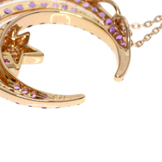 Ponte Vecchio Necklace 18K Pink Gold gold Moon Amethyst Diamond