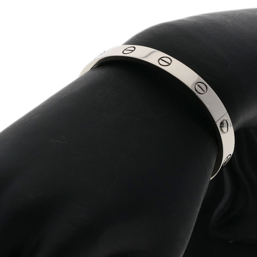 CARTIER bracelet K18WG Silver Love Breath with Driver #17
