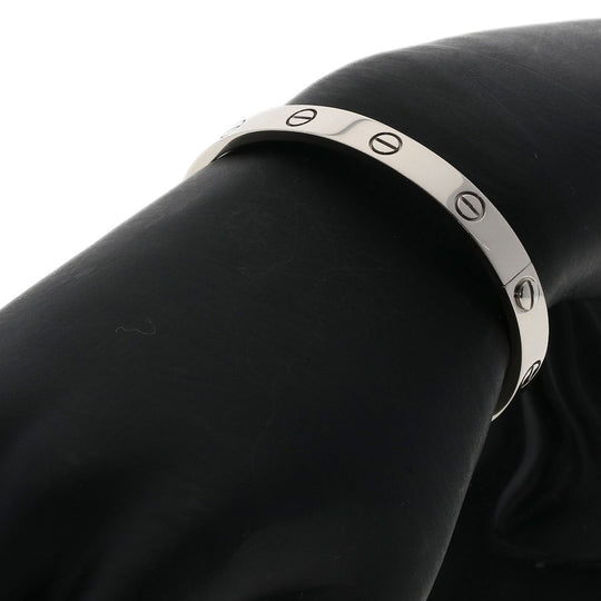 CARTIER bracelet K18WG Silver Love Breath with Driver #17