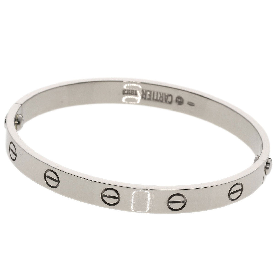 CARTIER bracelet K18WG Silver Love Breath with Driver #17