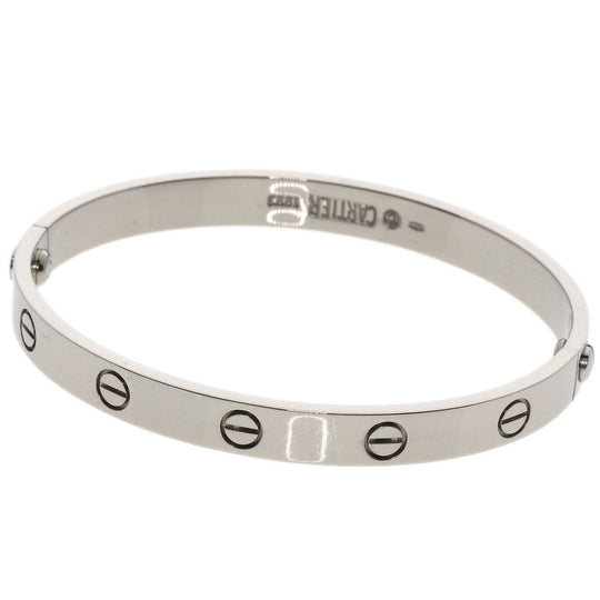 CARTIER bracelet K18WG Silver Love Breath with Driver #17
