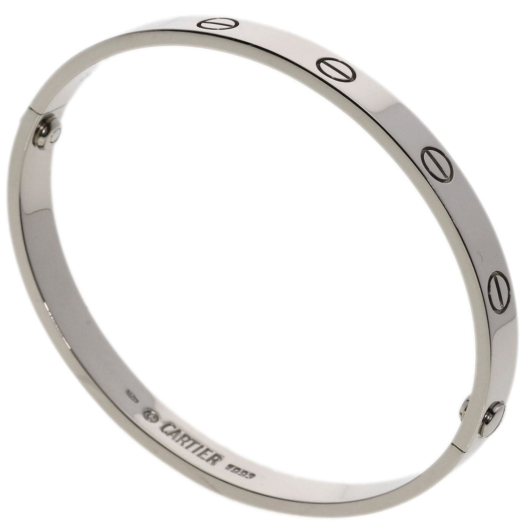CARTIER bracelet K18WG Silver Love Breath with Driver #17