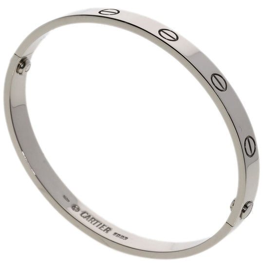 CARTIER bracelet K18WG Silver Love Breath with Driver #17