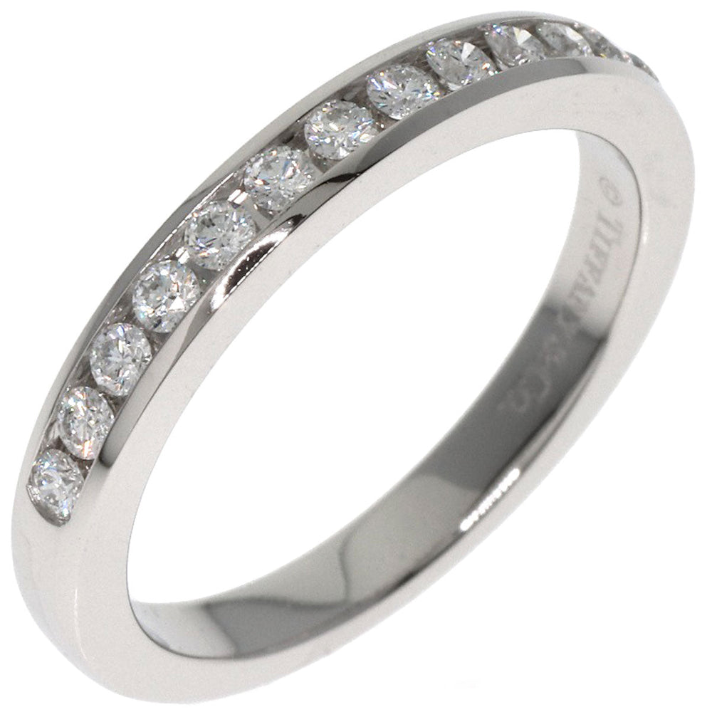 TIFFANY&Co. Ring PT950 Silver Half eternity diamond