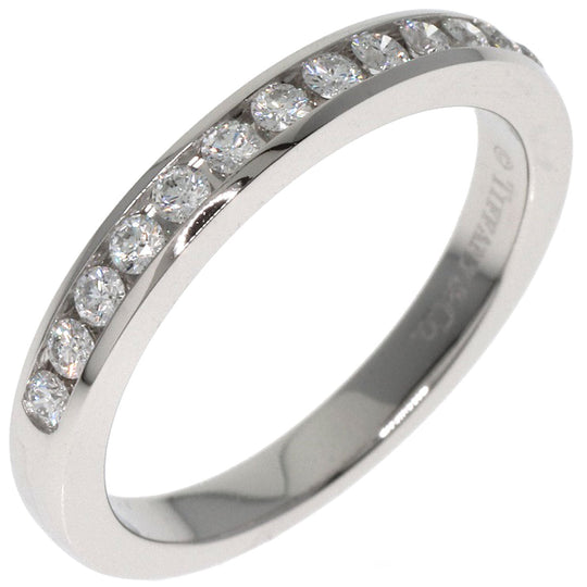TIFFANY&Co. Ring PT950 Silver Half eternity diamond