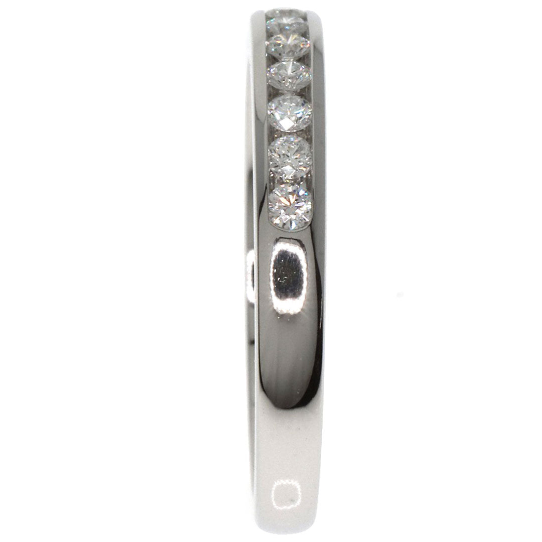 TIFFANY&Co. Ring PT950 Silver Half eternity diamond