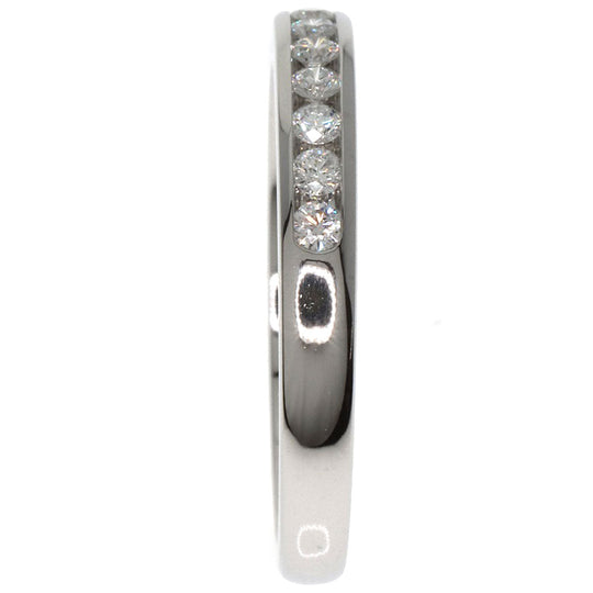 TIFFANY&Co. Ring PT950 Silver Half eternity diamond