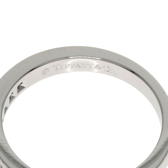 TIFFANY&Co. Ring PT950 Silver Half eternity diamond