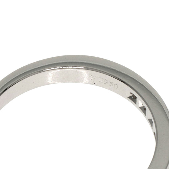 TIFFANY&Co. Ring PT950 Silver Half eternity diamond
