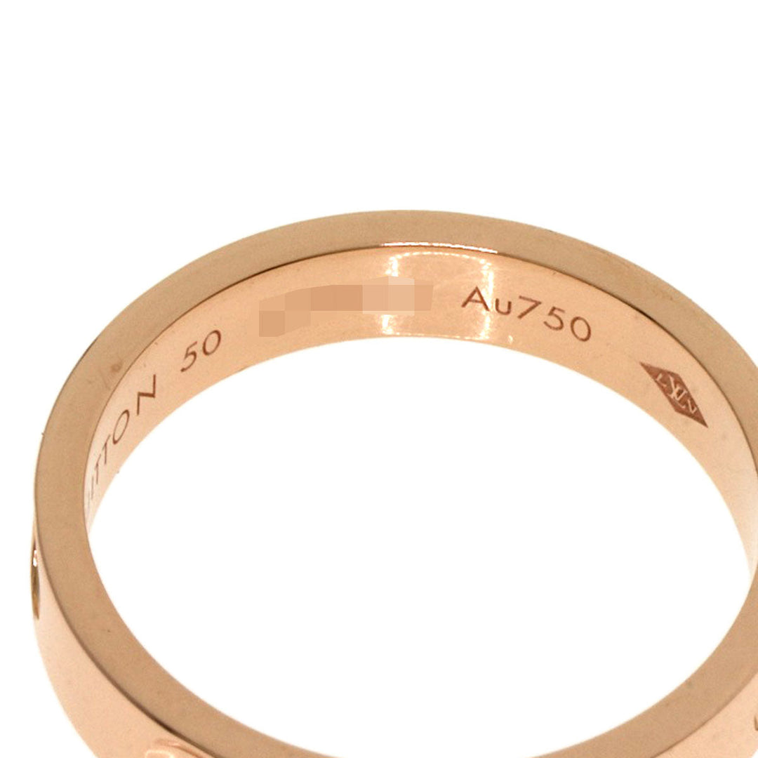 LOUIS VUITTON Ring 18K Pink Gold gold Petite Bourg Empreinte #50