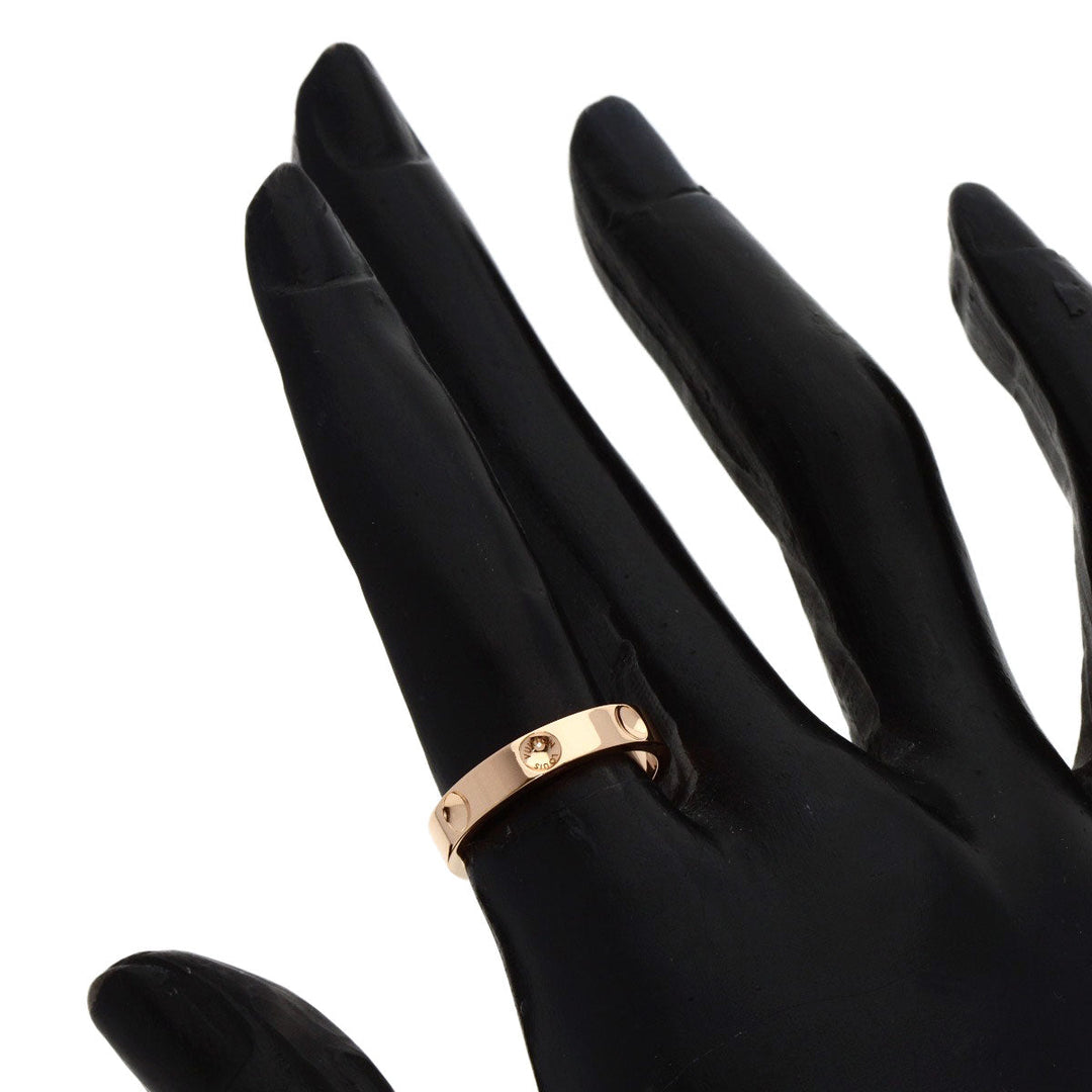 LOUIS VUITTON Ring 18K Pink Gold gold Petite Bourg Empreinte #50
