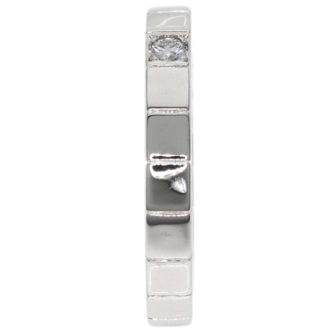 CARTIER Ring K18WG Silver Raniere 1P Diamond #50