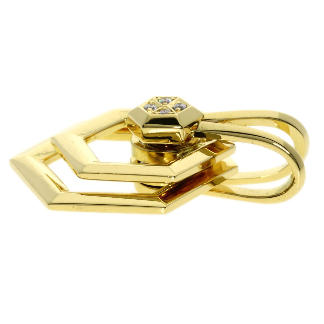 WALTHAM Pendant top 18K Yellow Gold gold diamond Women Used Authentic