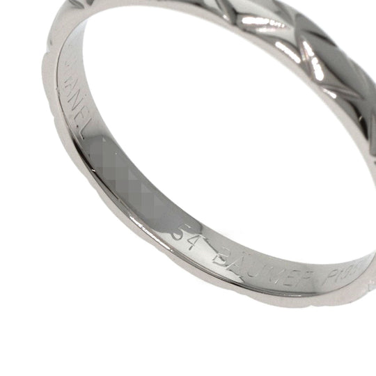 CHANEL Ring PT950 Silver Coco Crush #54 Women Used Authentic