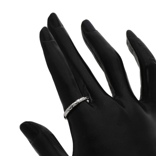 CHANEL Ring PT950 Silver Coco Crush #54 Women Used Authentic