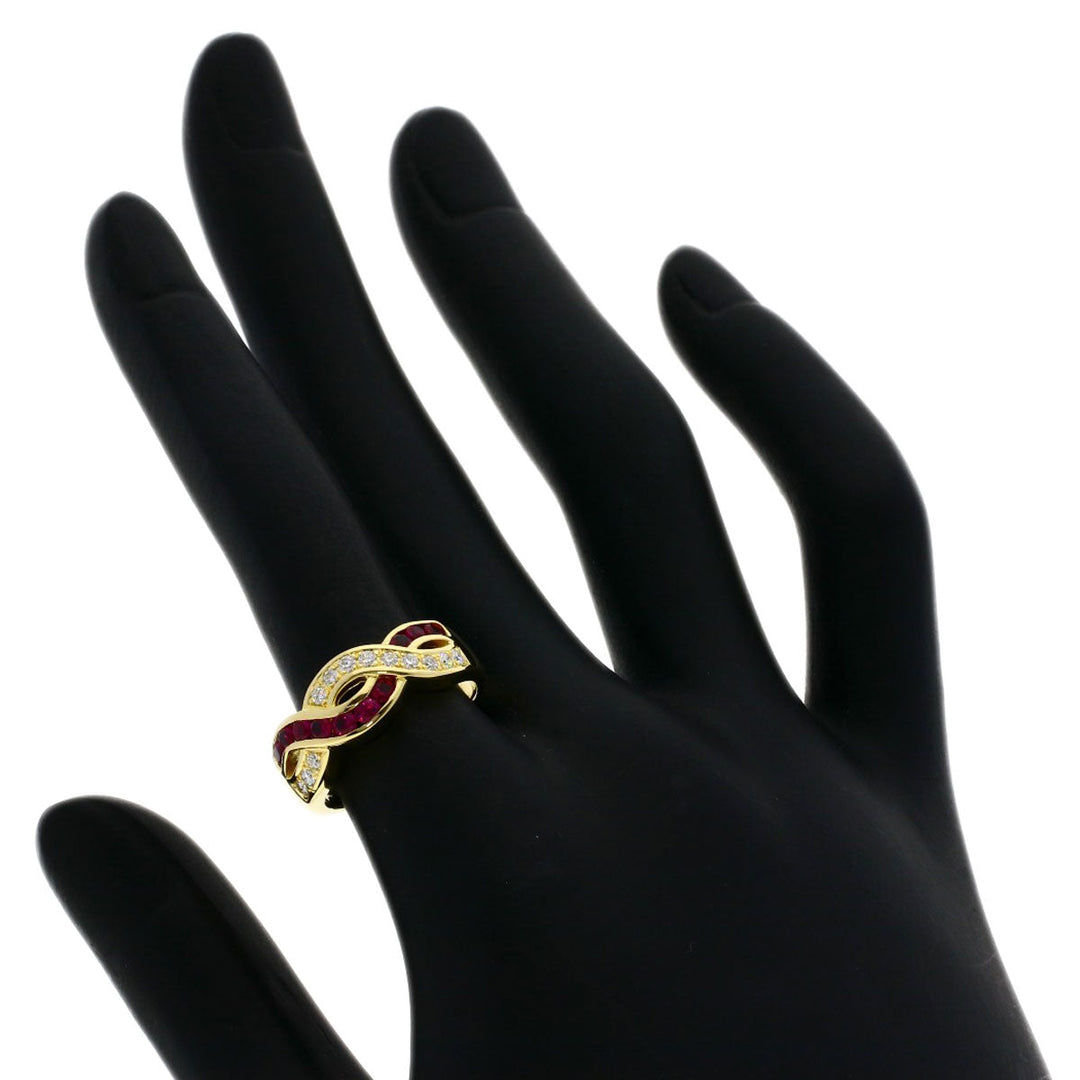 TASAKI Ring 18K Yellow Gold gold Ruby diamond