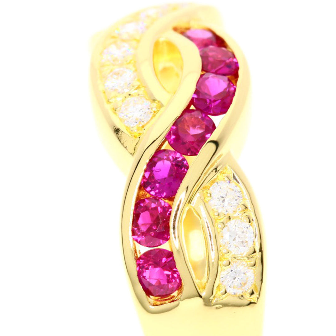 TASAKI Ring 18K Yellow Gold gold Ruby diamond