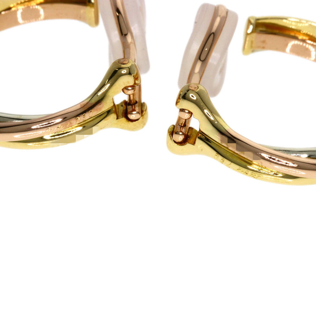 CARTIER Earring 18K Yellow Gold gold Trinity hoop