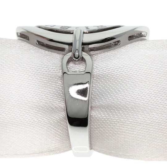 BVLGARI Ring K18WG Silver Asturale Cerki Women Used Authentic
