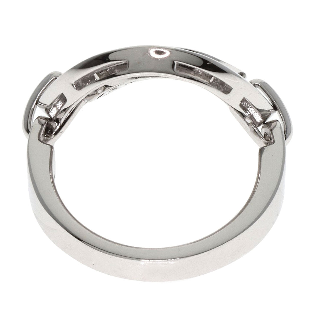 BVLGARI Ring K18WG Silver Asturale Cerki Women Used Authentic