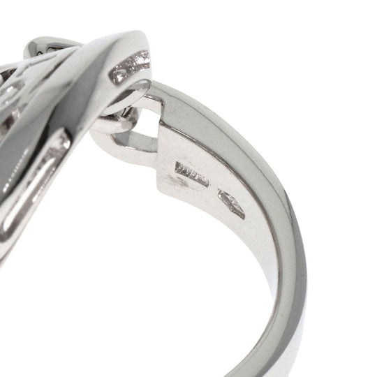 BVLGARI Ring K18WG Silver Asturale Cerki Women Used Authentic